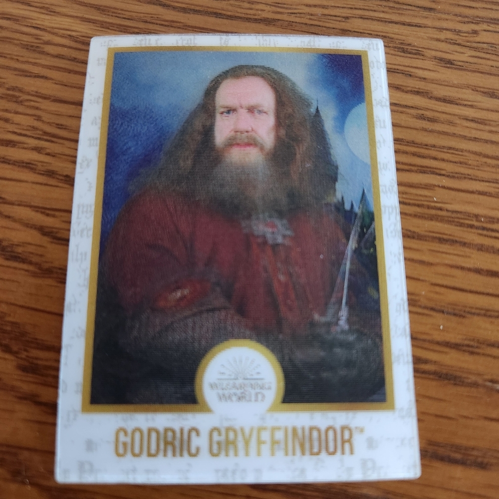Harry Potter Wizarding World Godric Gryffindor Lenticular Collectible Card